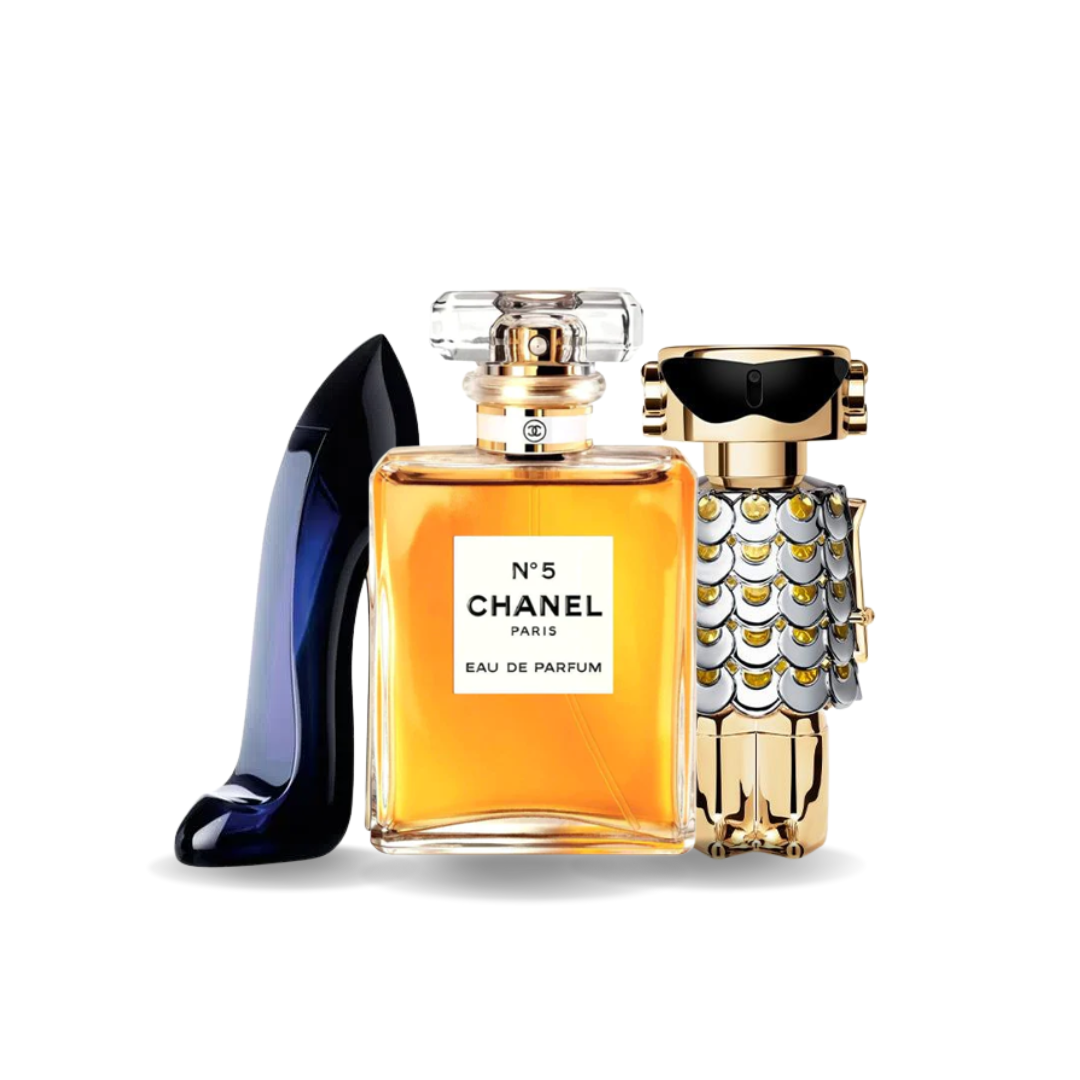 Kombi-Angebot 3 Parfüms - Good Girl von Carolina Herrera | Nº5 von Chanel | Fame von Paco Rabanne